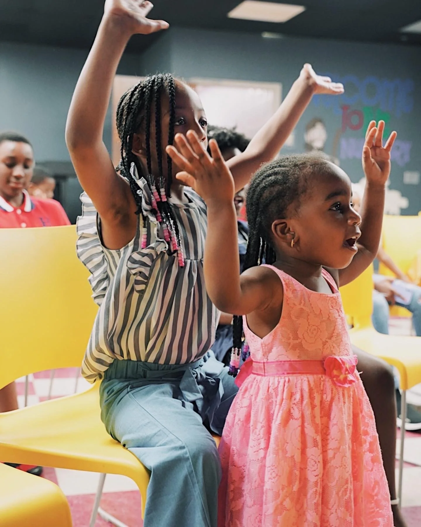 Children enjoying worship and activities at DC Kidz